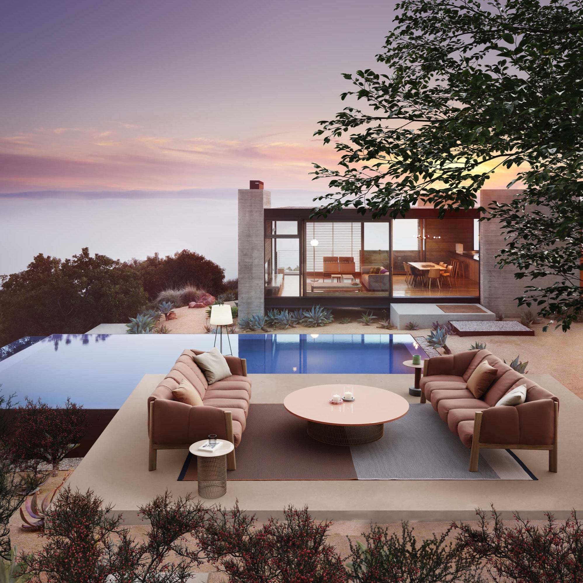 Kettal I Plumon 3-Sitzer Sofa 237 cm