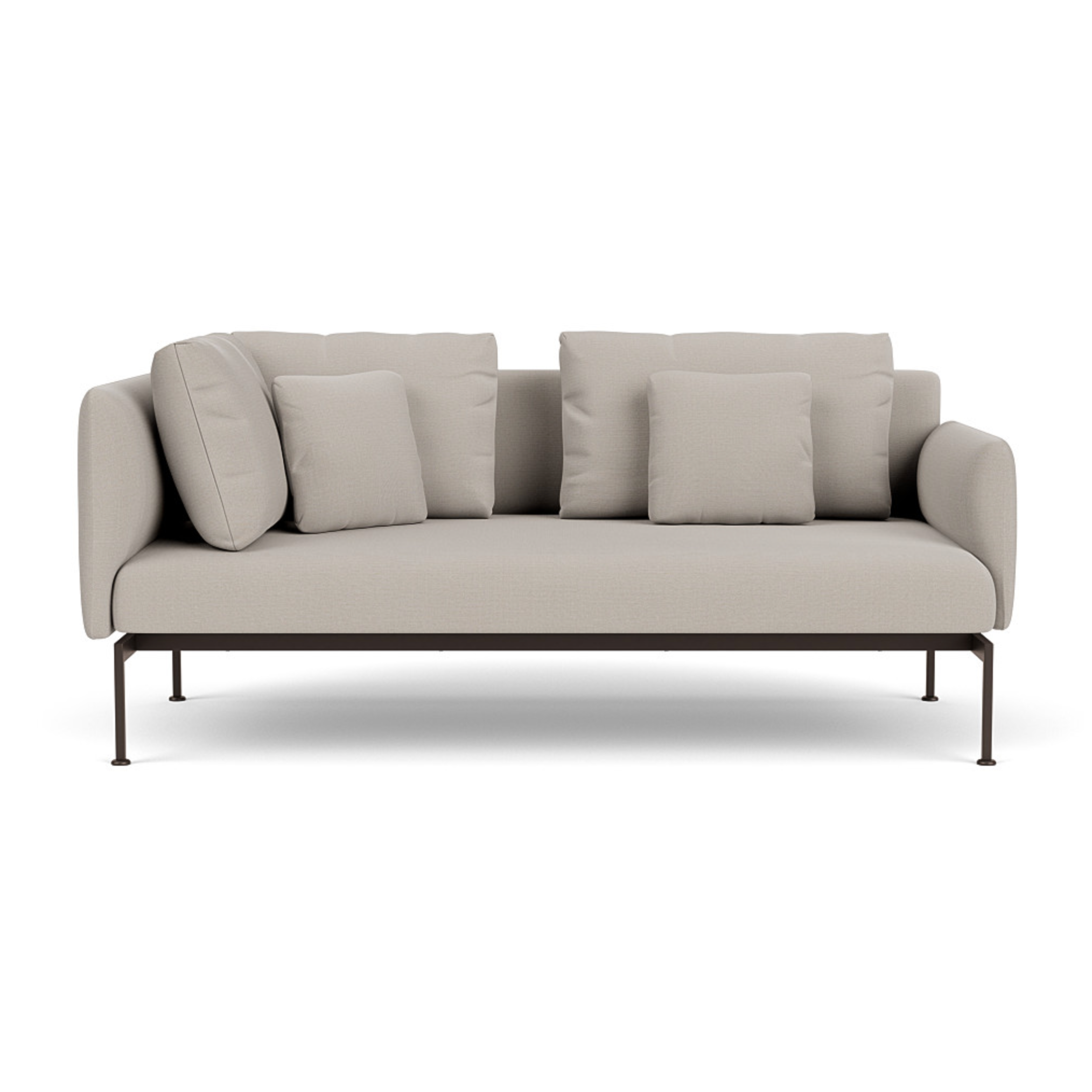 Barlow Tyrie I Layout Deep Seating Zweisitzer-Ecksofa mit niedriger Armlehne