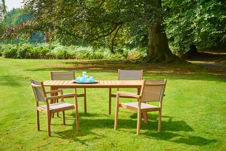 Traditional Teak I Luna Dining Table 217 cm, rectangular