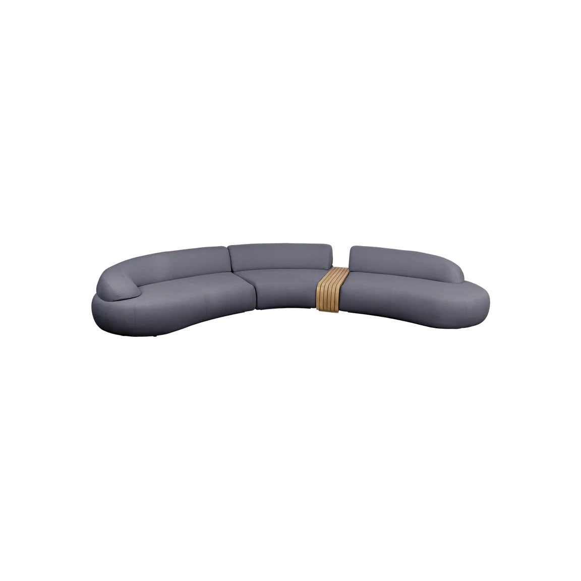Cane-Line I Mellow 5-Sitzer Sofa mit Tischmodul 443 cm