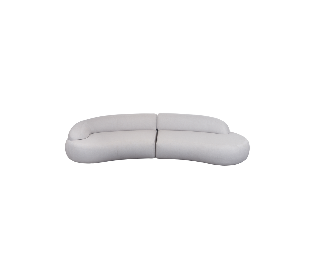 Cane-Line Mellow 4-Sitzer Sofa 364 cm aus Teak mit Outdoor-Kissen – wetterfest für den Außenbereich