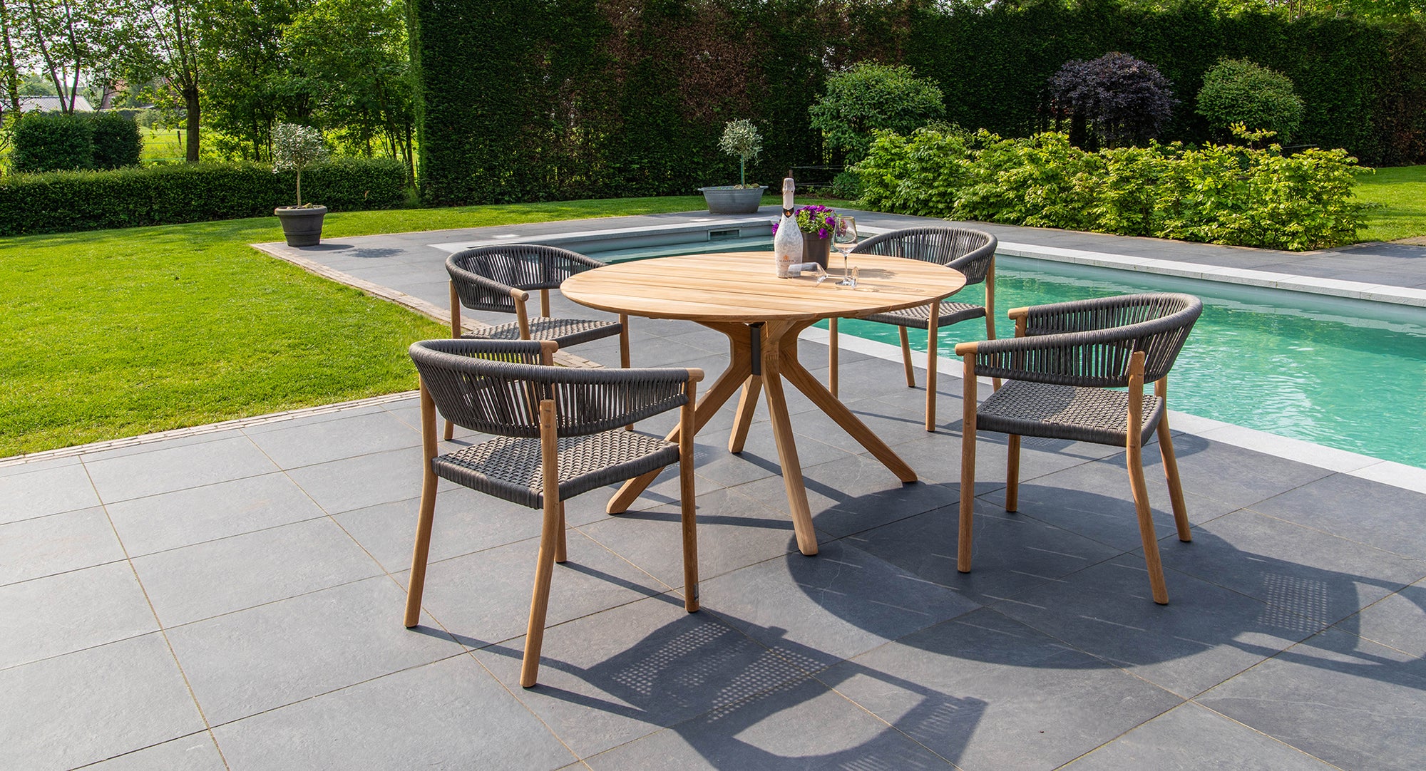 Traditional Teak I Carmen Esstisch, rund