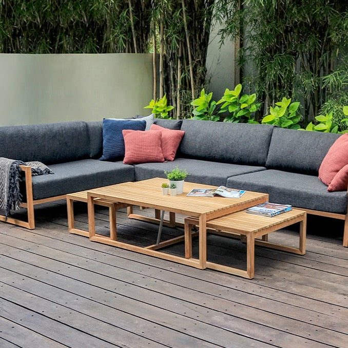 Traditional Teak I Maxima Beistelltisch 71 cm, rechteckig