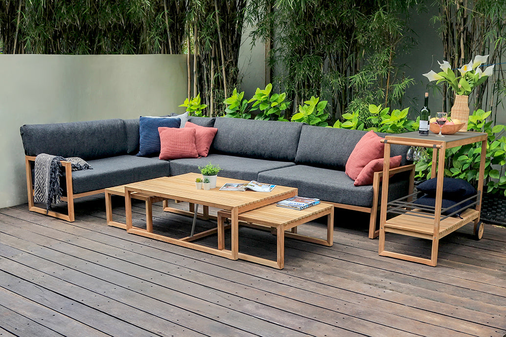 Traditional Teak I Maxima Lounge Table 120 cm, rectangular