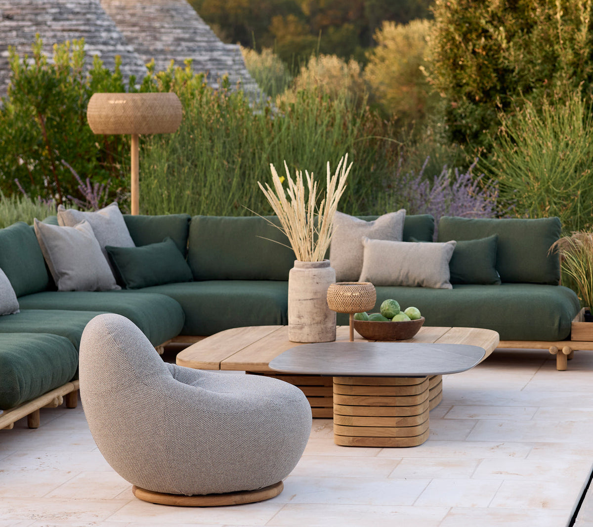 Cane-Line Mellow Couchtisch – Detailansicht Material und Verarbeitung