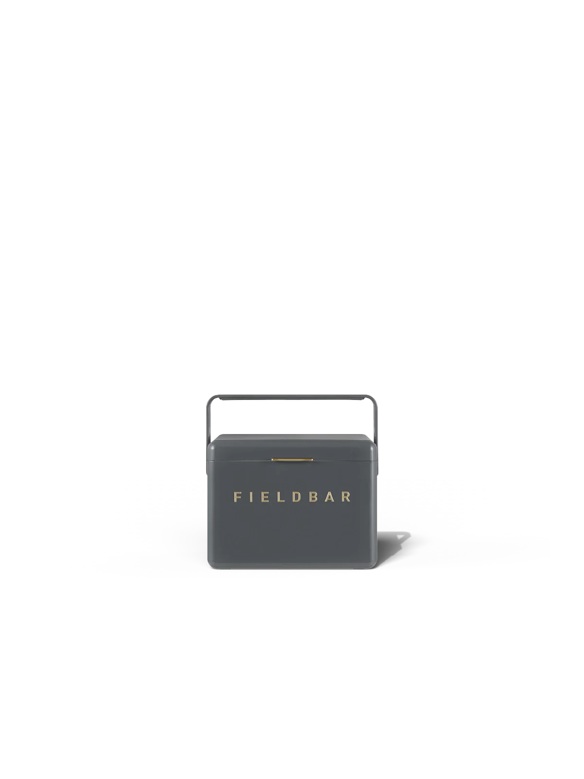 Fieldbar Mini Bar Kühlbox Oyster Grey aus ABS-Komposit in dunklem Graphitgrau