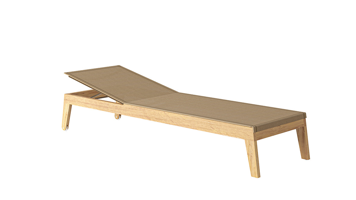 Traditional teak I Noah sun lounger
