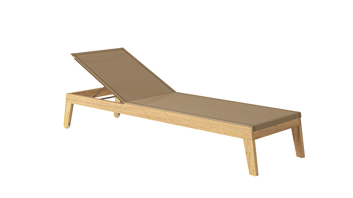 Traditional teak I Noah sun lounger