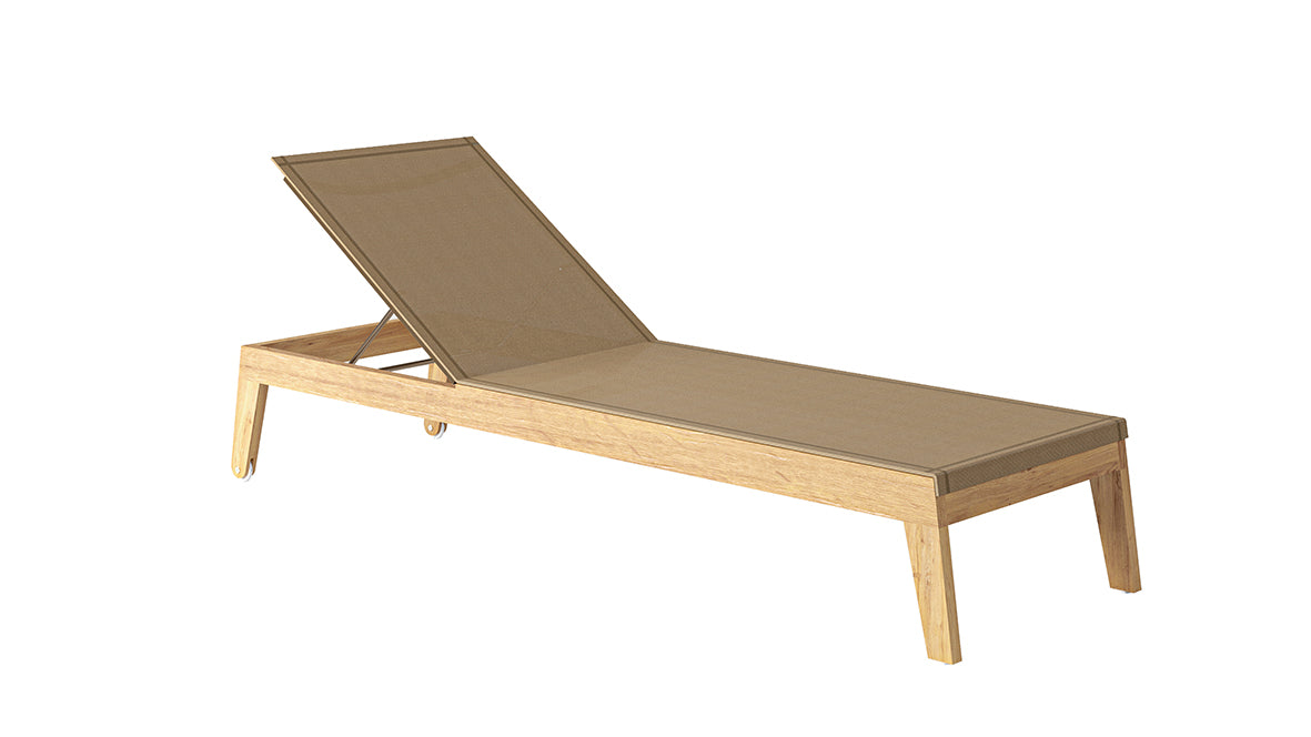 Traditional teak I Noah sun lounger