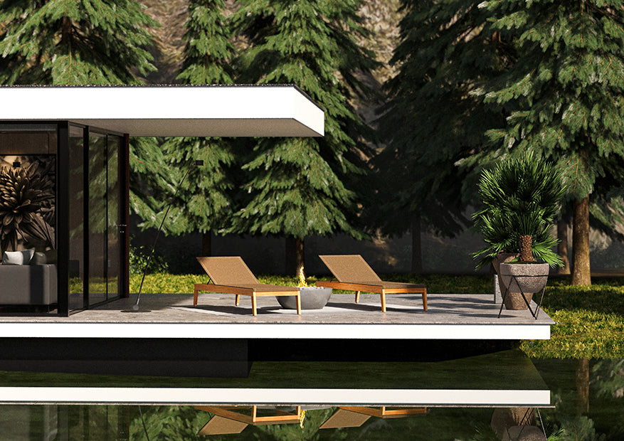 Traditional teak I Noah sun lounger