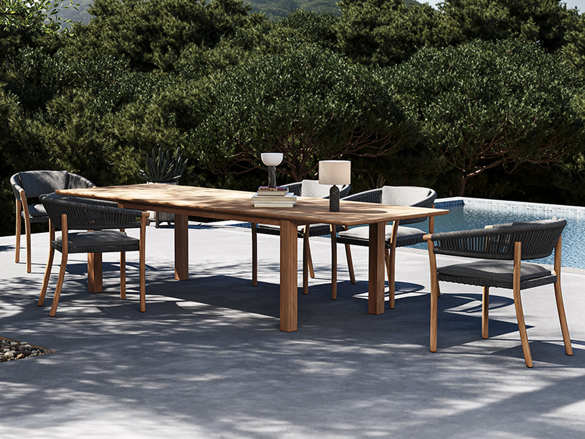 Traditional Teak I Noah Dining Table 220/270/320, extendable