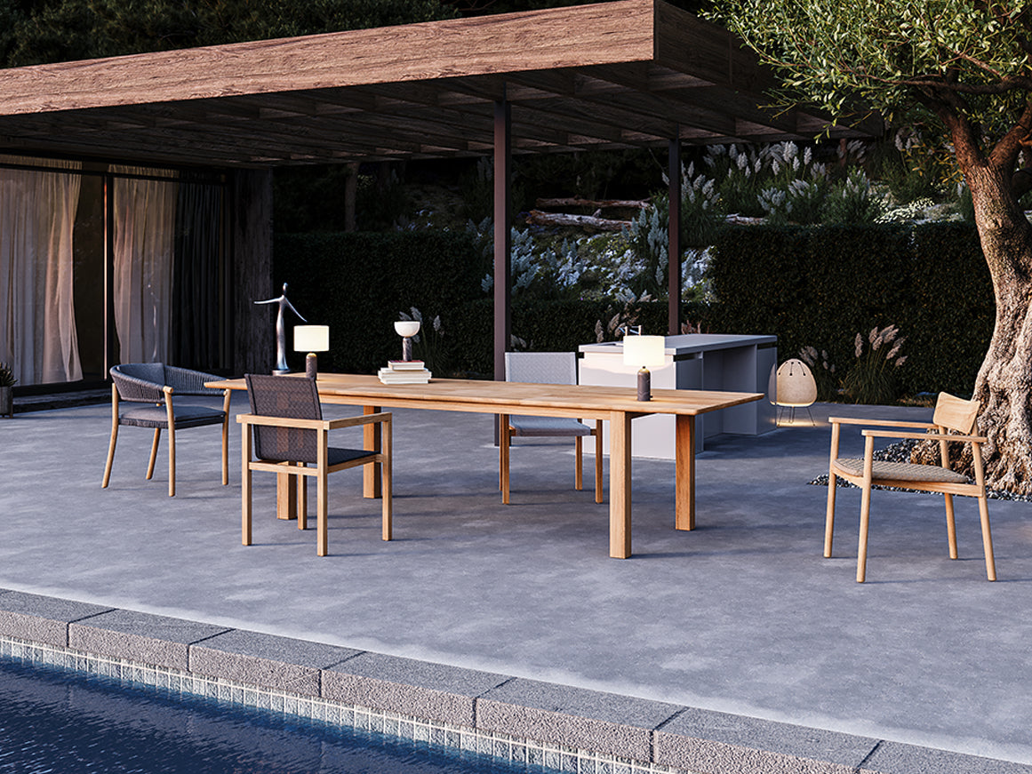 Traditional Teak I Noah Dining Table 220/270/320, extendable