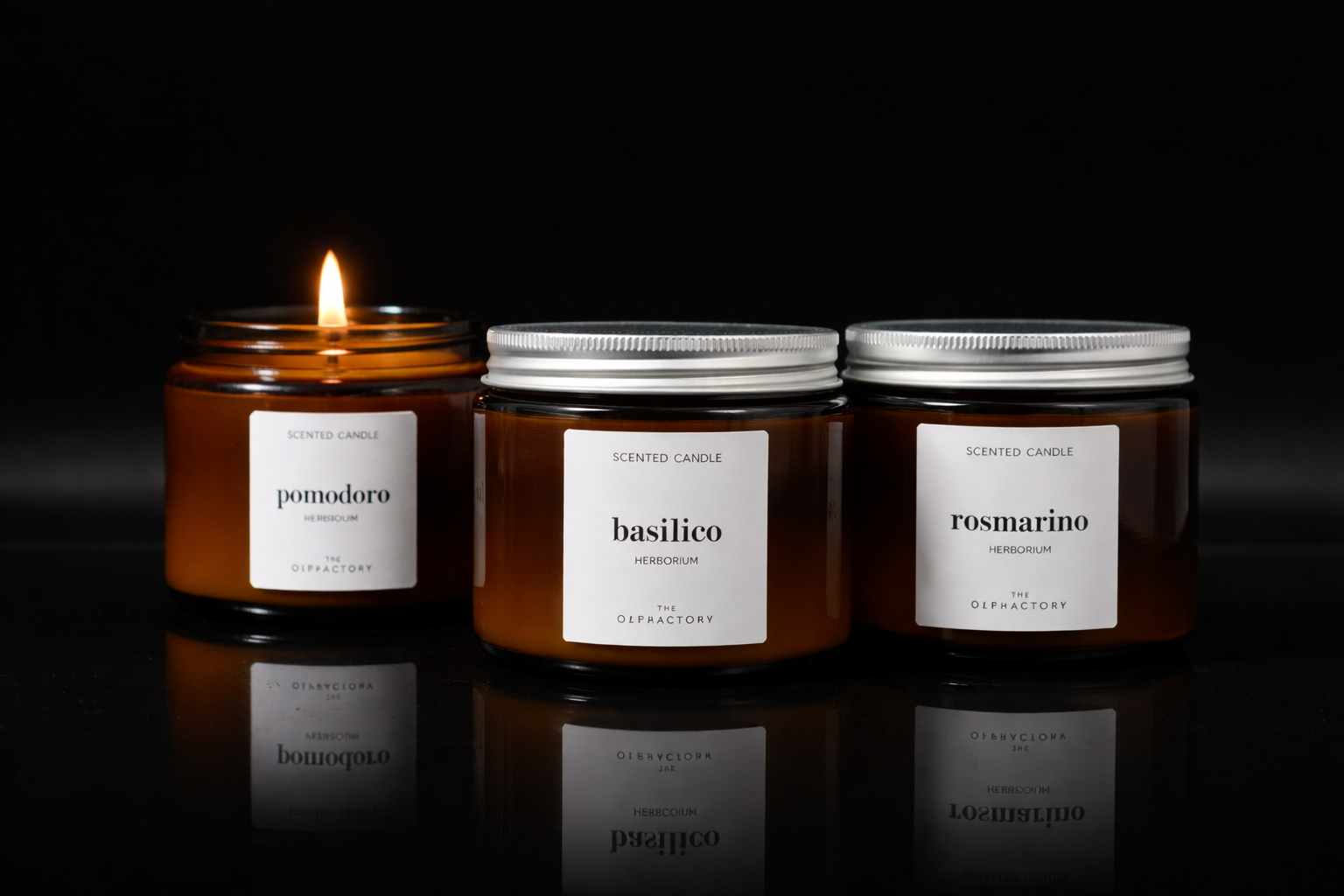 OLPHACTORY | Scented Candle Set Herborium Duftkerzen