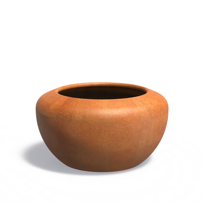 Adezz I Onyx Pflanzgefäß aus Cortenstahl