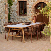 Cane-Line I Sticks Esstisch 280 cm, rechteckig