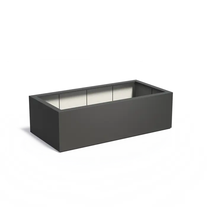 Adezz I Carrez Pflanzgefäß aus Fiberglas, rechteckig