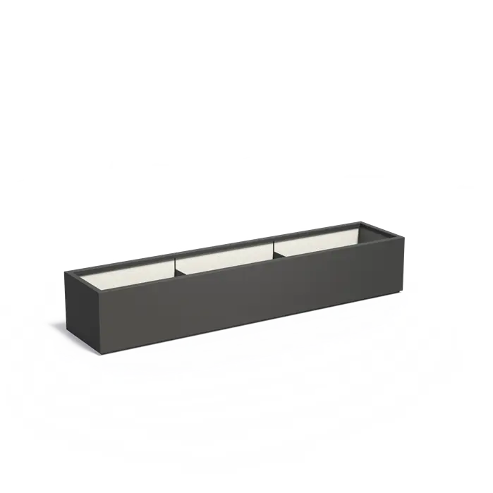 Adezz I Carrez Pflanzgefäß aus Fiberglas, rechteckig