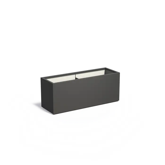 Adezz I Carrez Pflanzgefäß aus Fiberglas, rechteckig