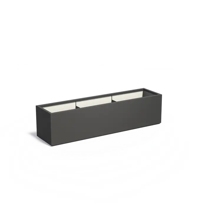 Adezz I Carrez Pflanzgefäß aus Fiberglas, rechteckig