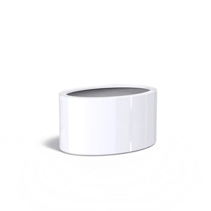 Das Pflanzgefäß hat kreisförmige Bereiche, die das Bohren von Entwässerungslöchern ermöglichen und eine optimale Wasserabführung gewährleisten.