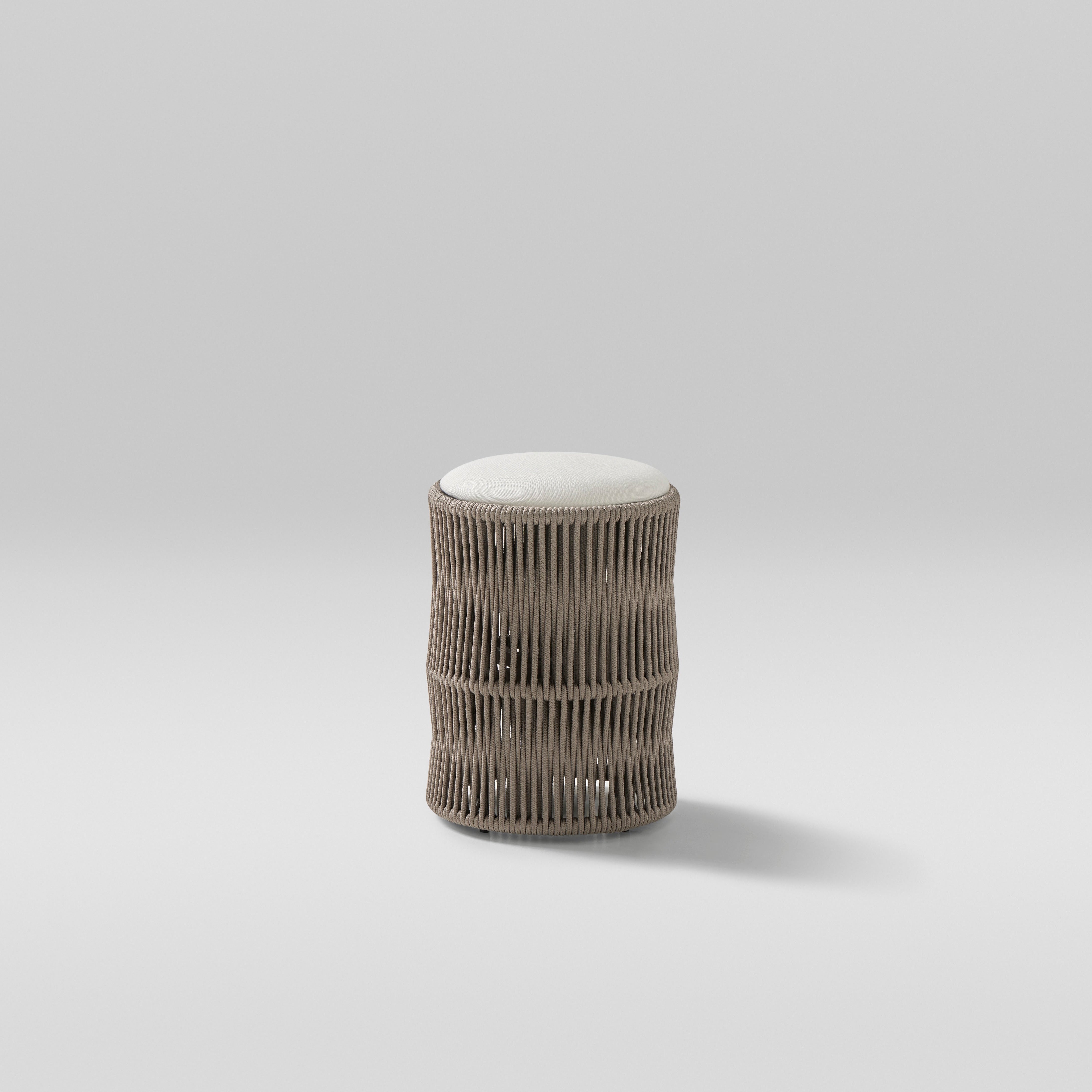 Point I Weave hoher runder Hocker