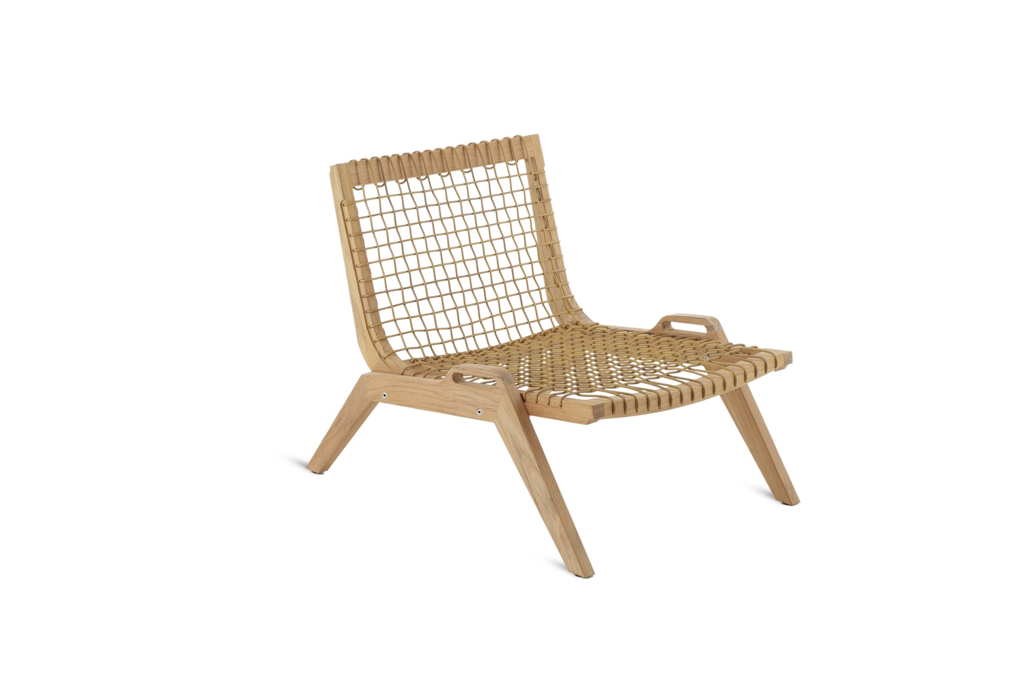Unopiu lounge chair Synthesis made of teak 