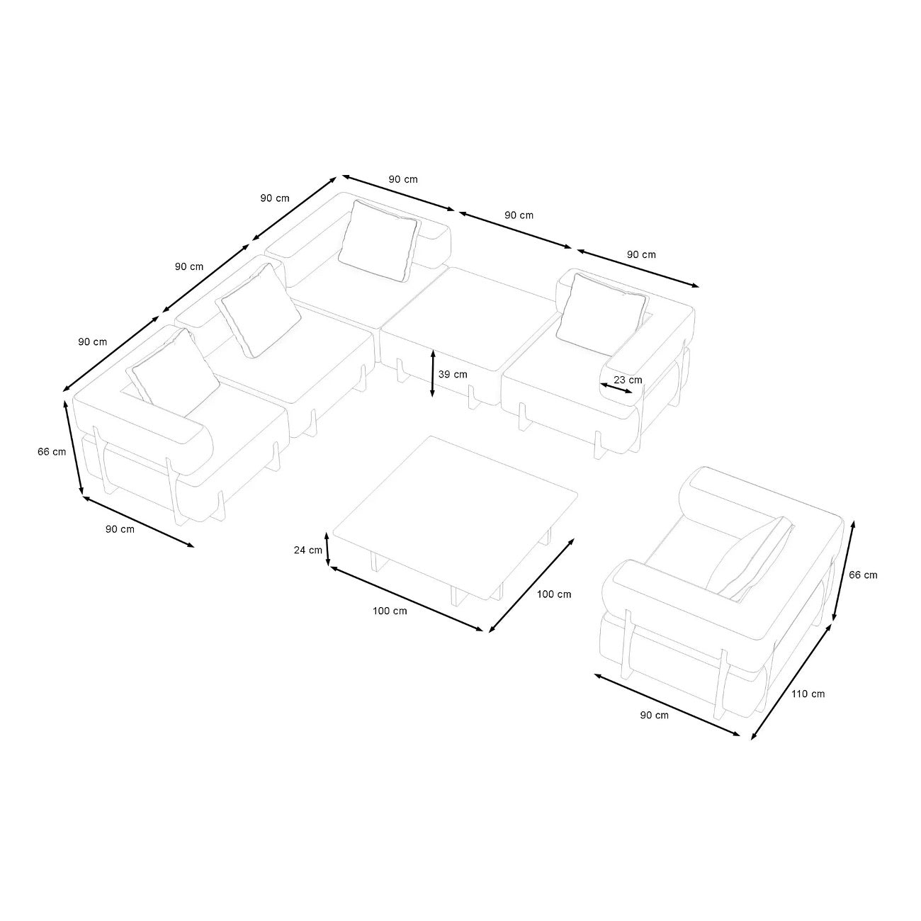 Ploss Epoque Loungegruppe L – Bild 6