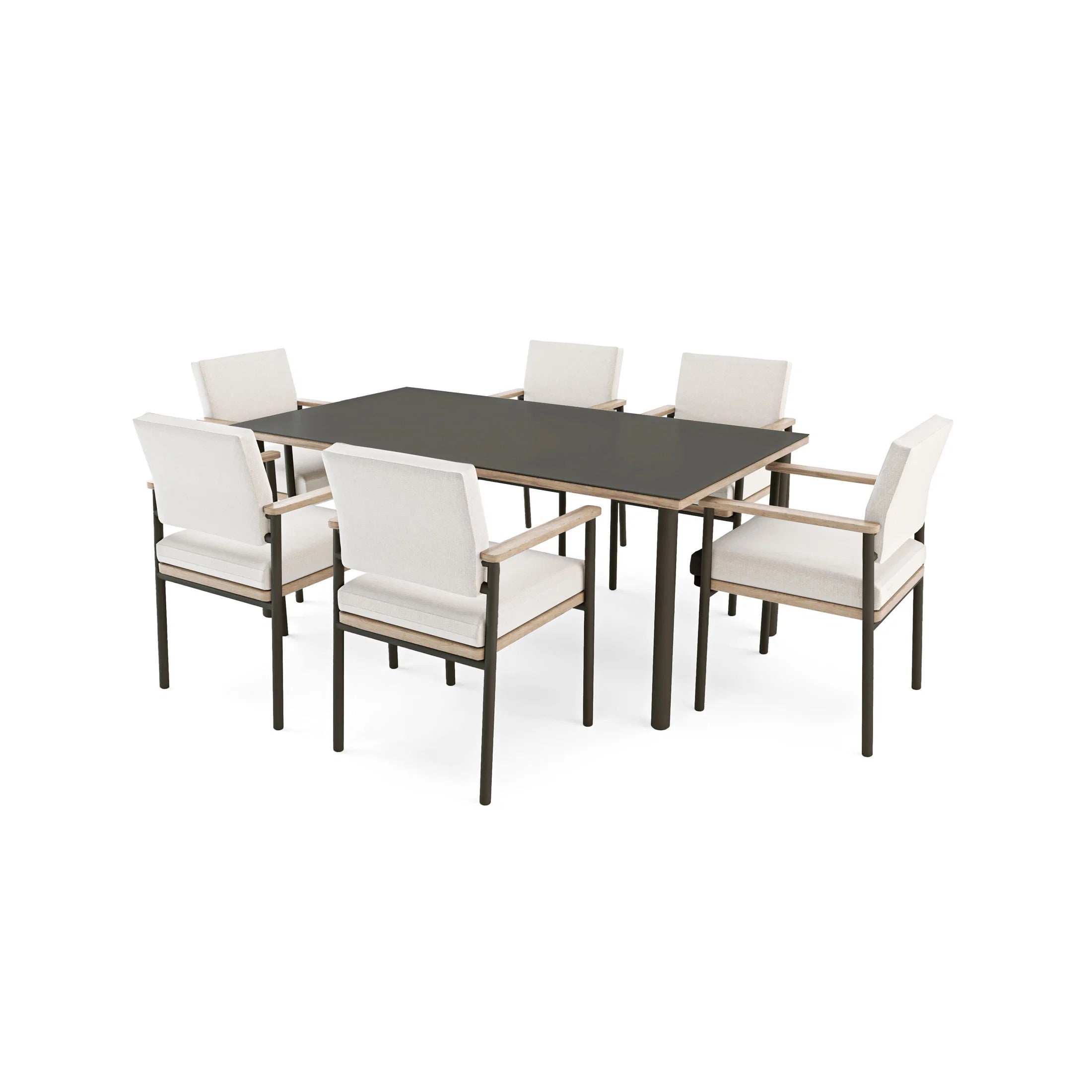 Ploss | Lunare Essgruppe 6 Personen, rechteckig