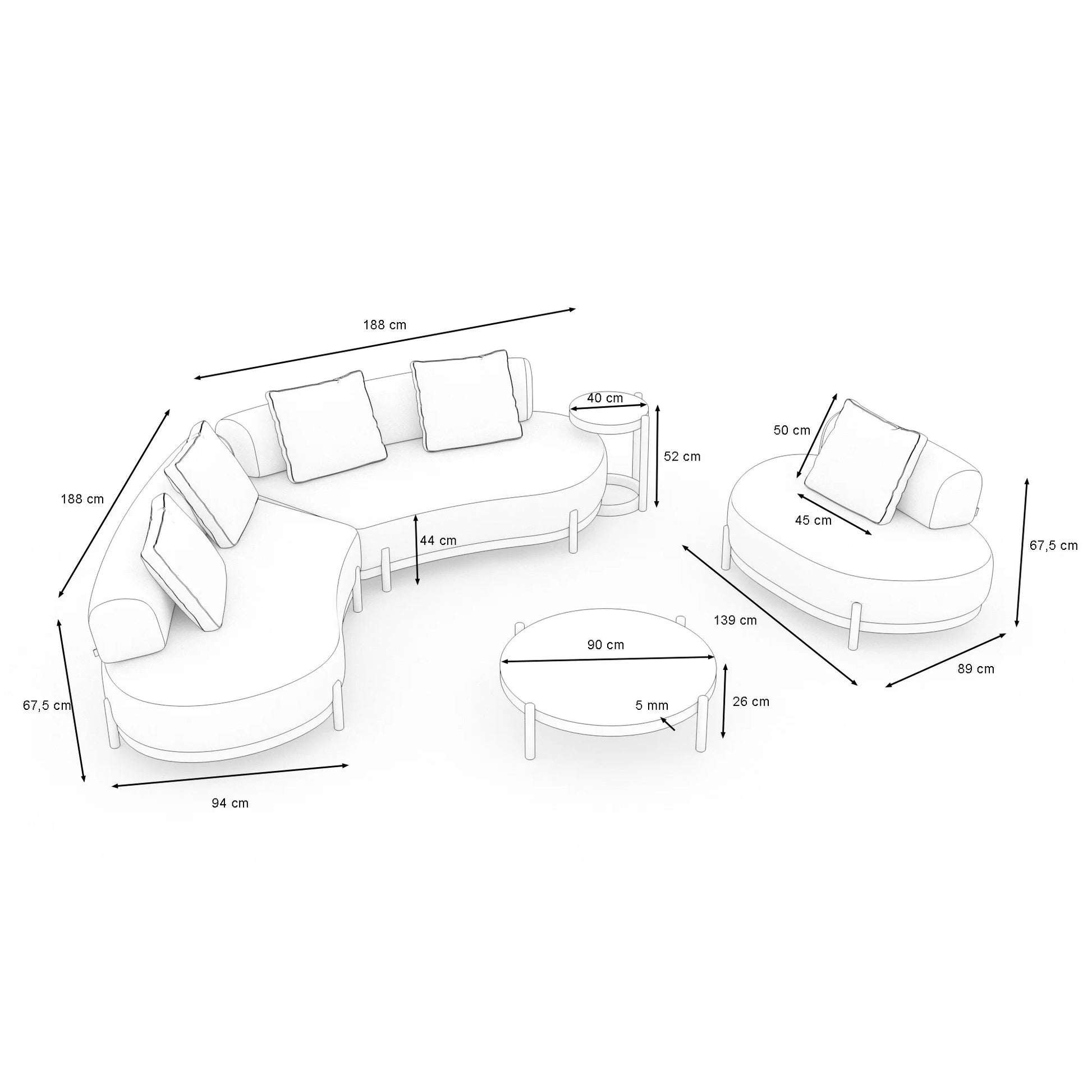 Ploss Ovana Loungegruppe L – Bild 6