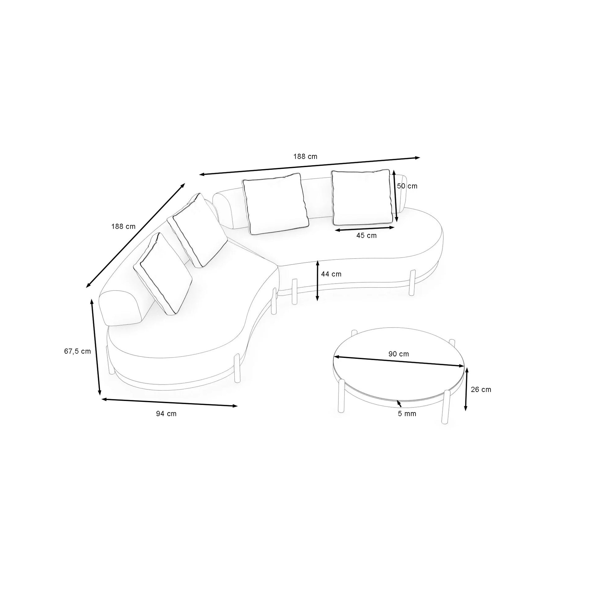 Ploss Ovana Loungegruppe M – Bild 6
