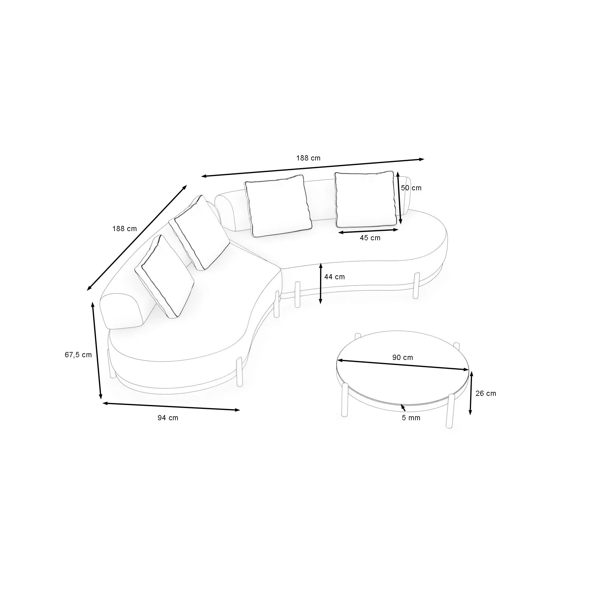 Ploss Ovana Loungegruppe M – Bild 6