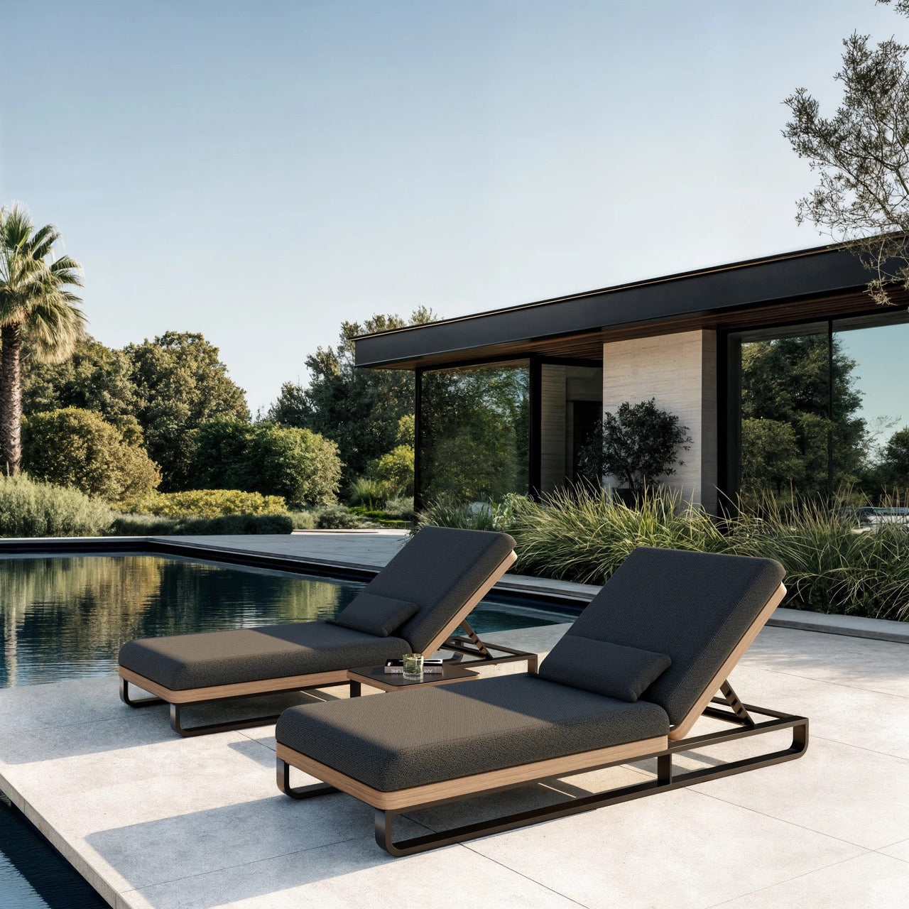 Ploss Solera Sonnenliegen Set mit kleinem Tisch – Bild 4