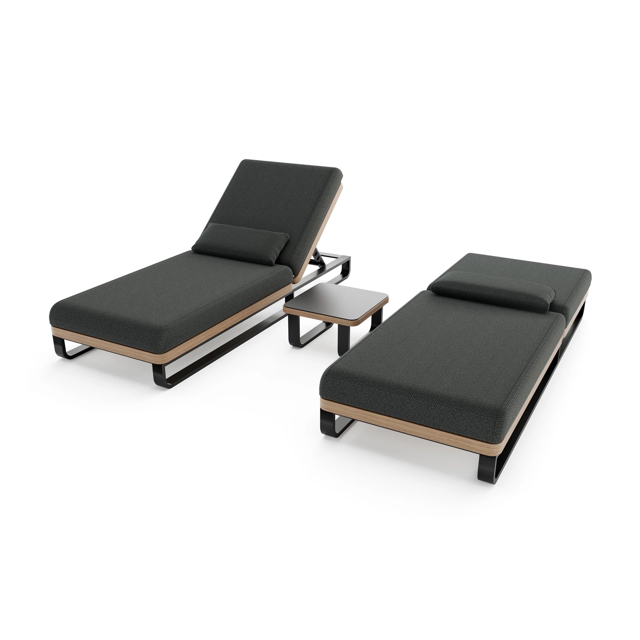 Ploss | Solera Sonnenliegen Set mit kleinem Tisch
