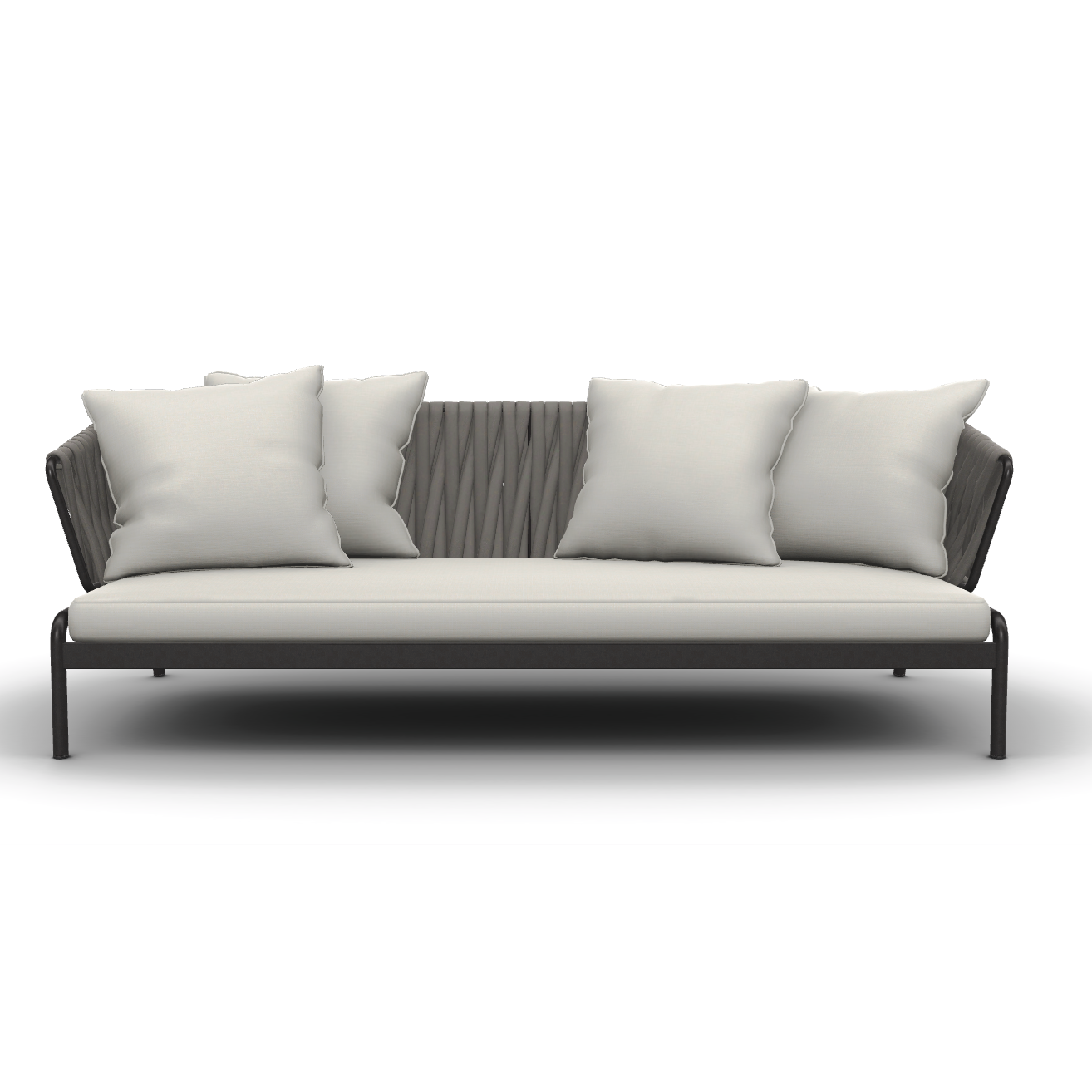 Roda I Spool Sofa mit gepolstertem Gurt 236 cm