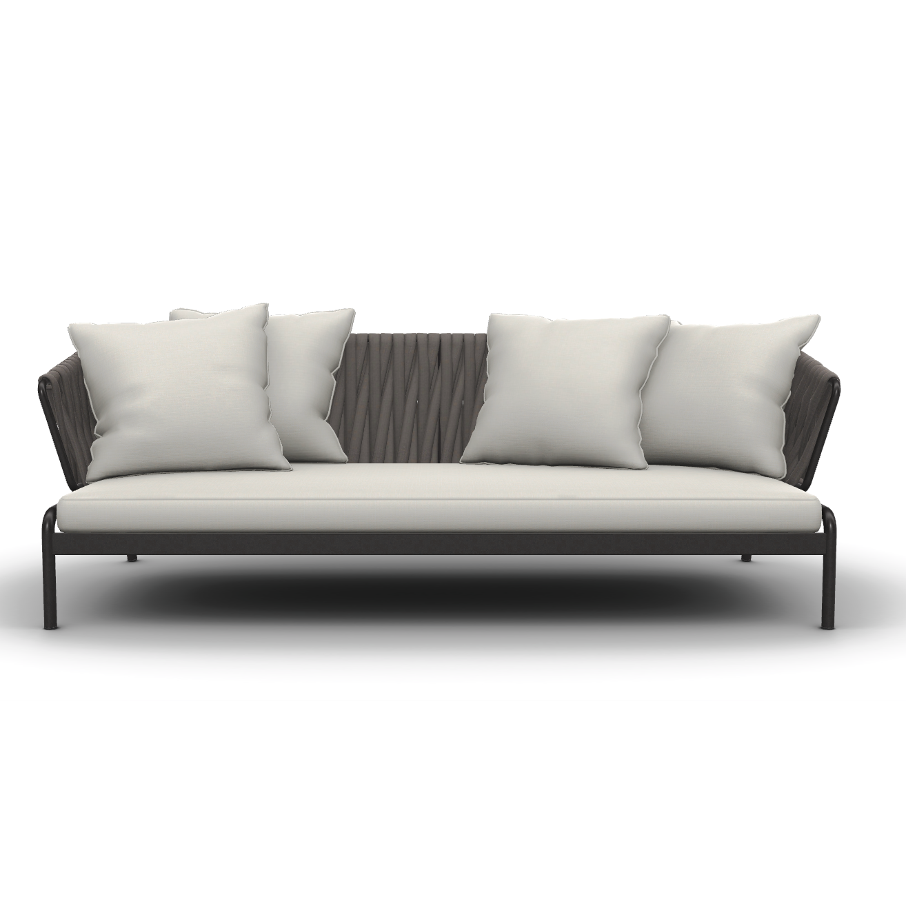 Roda I Spool Sofa mit gepolstertem Gurt 236 cm