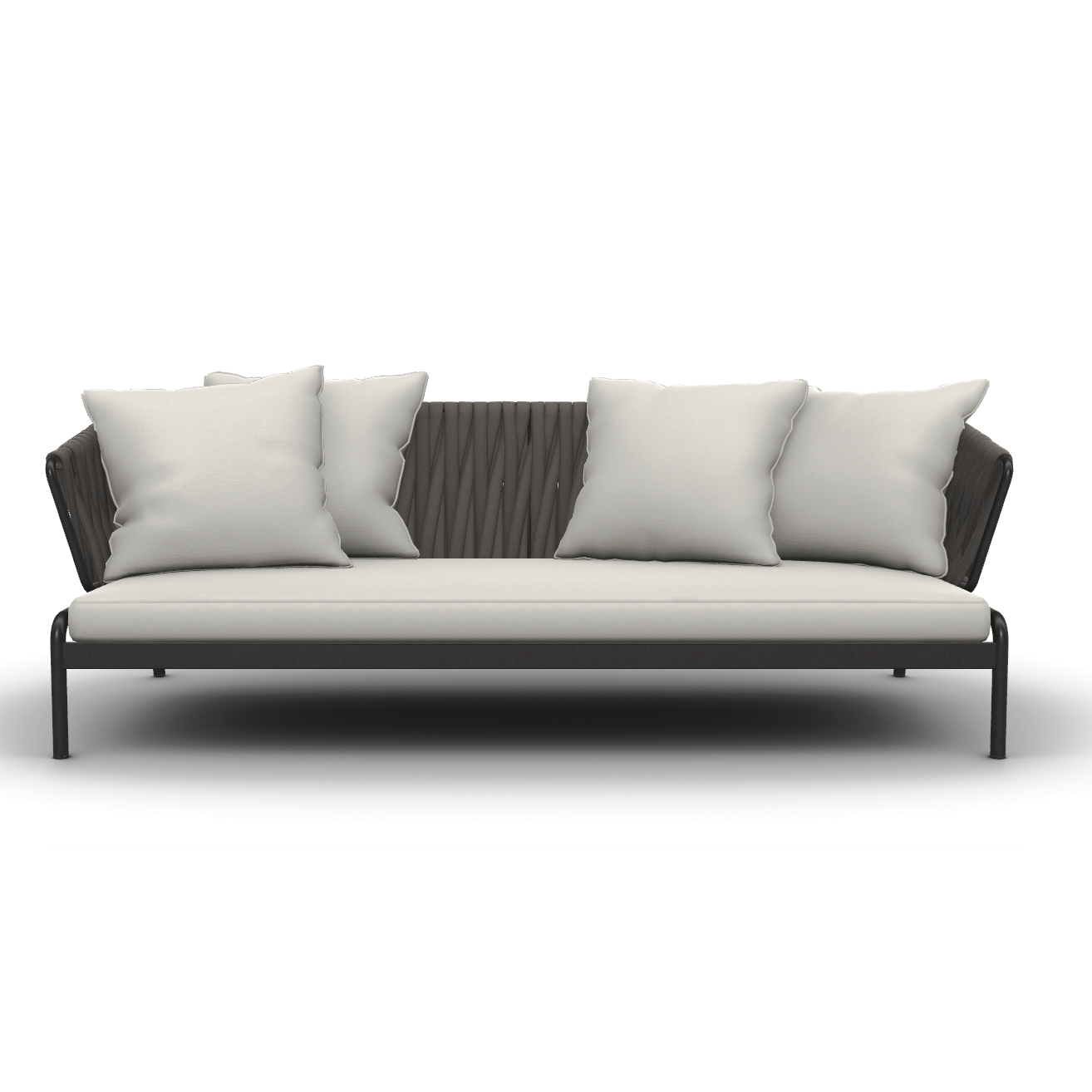Roda I Spool Sofa mit gepolstertem Gurt 236 cm