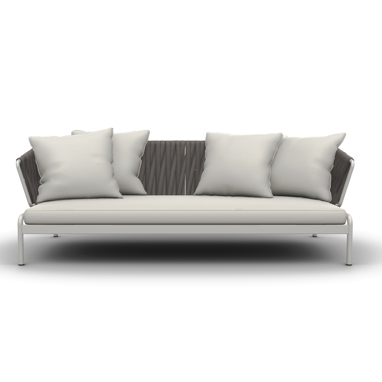 Roda I Spool Sofa mit gepolstertem Gurt 236 cm