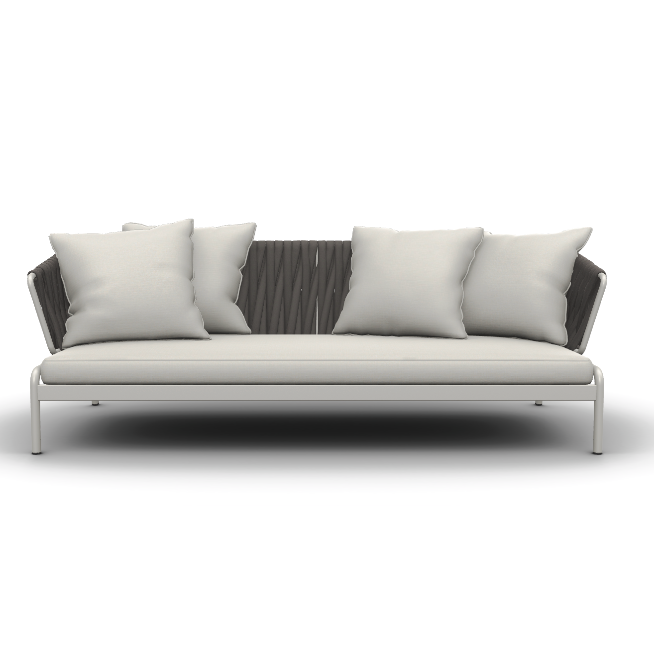 Roda I Spool Sofa mit gepolstertem Gurt 236 cm