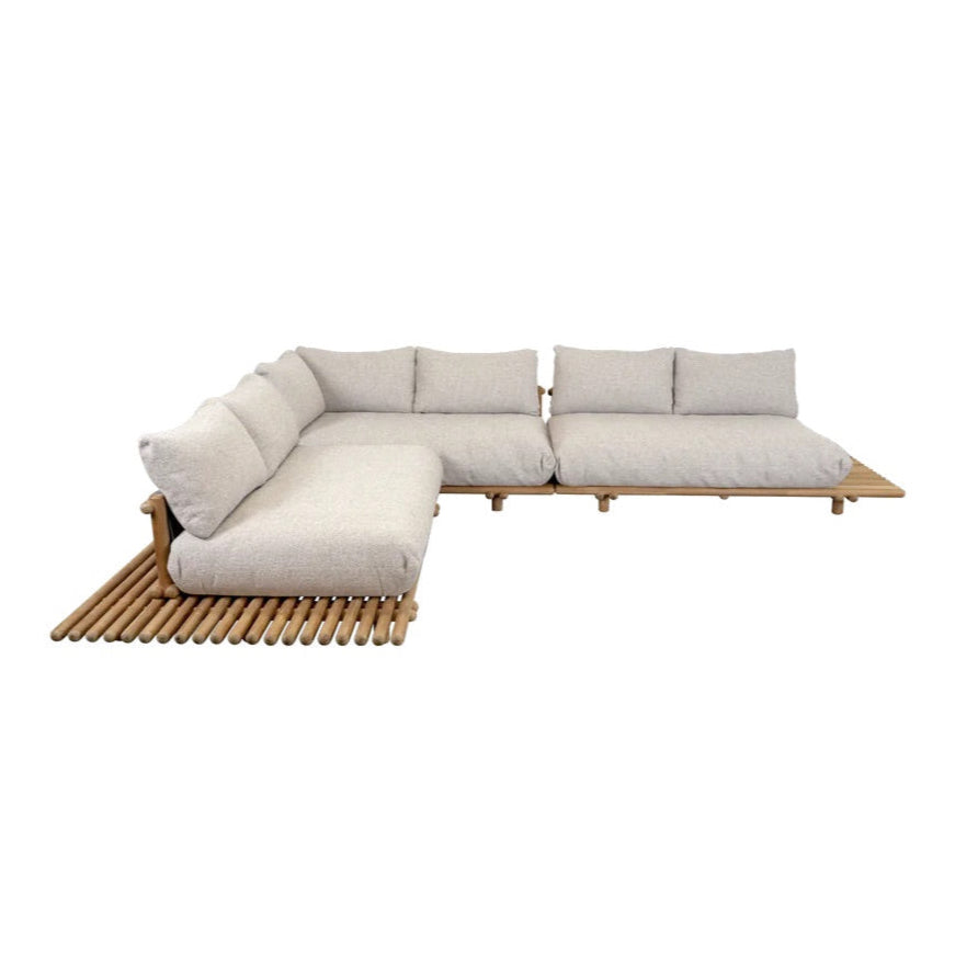 Cane-Line I Sticks großes Plattform Ecksofa 364 cm