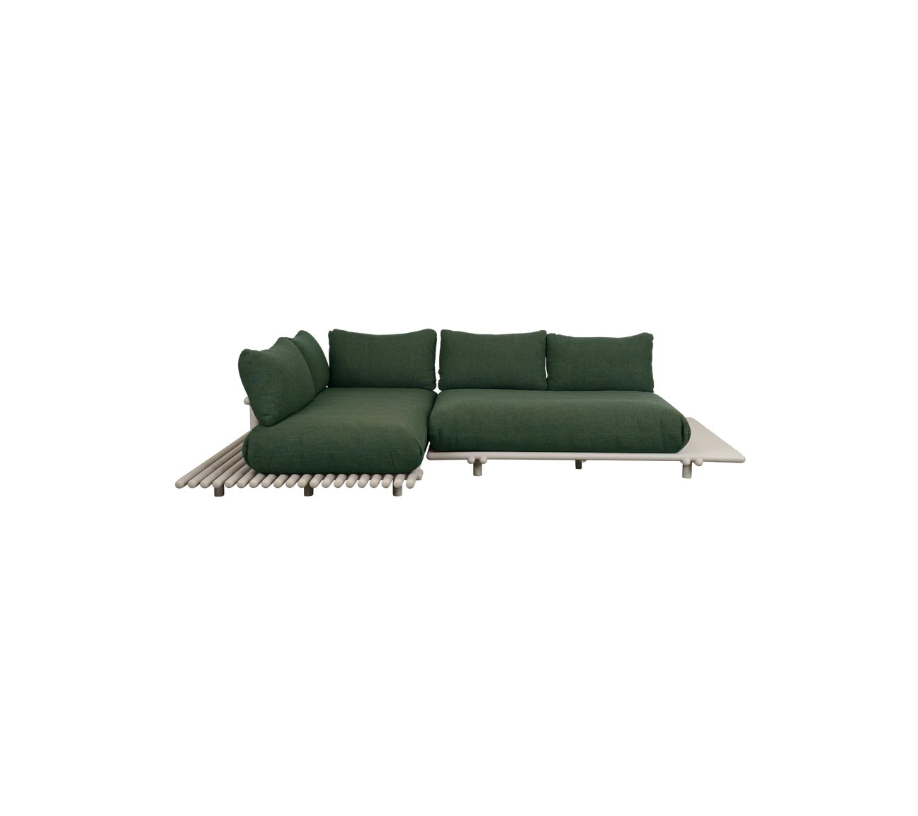 Cane-Line I Sticks Plattform Ecksofa 304 cm