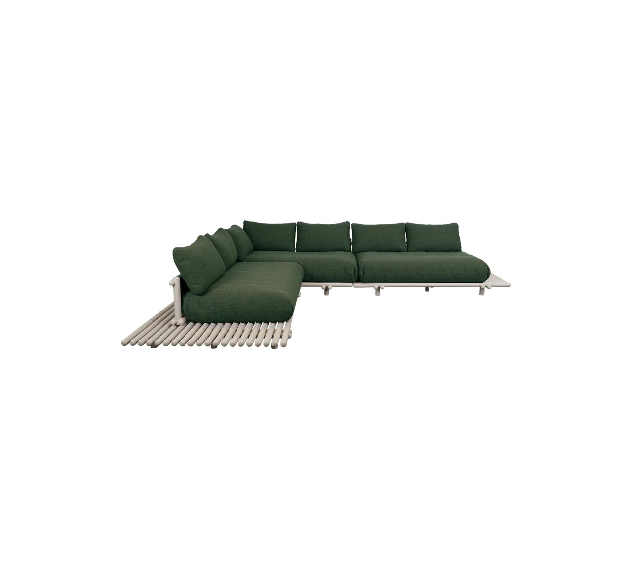 Cane-Line I Sticks großes Plattform Ecksofa 364 cm