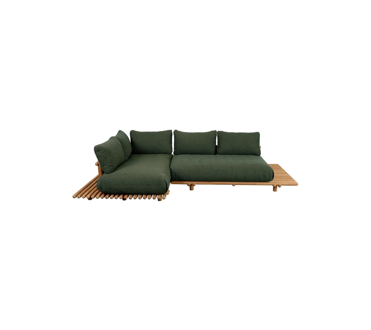 Cane-Line I Sticks Plattform Ecksofa 304 cm