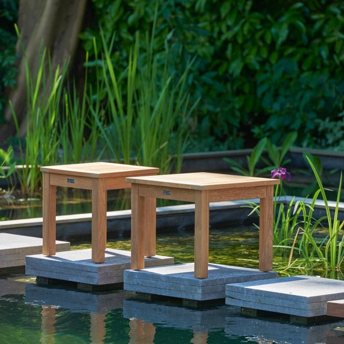 Traditional Teak I Sisi Beistelltisch 50 cm, quadratisch