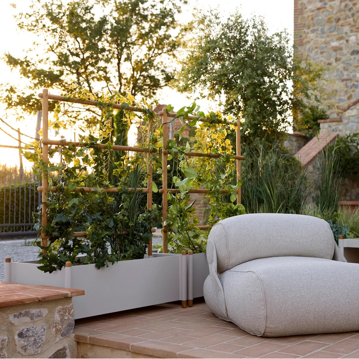 Cane-Line I Sticks Pflanzkasten mit Spalier