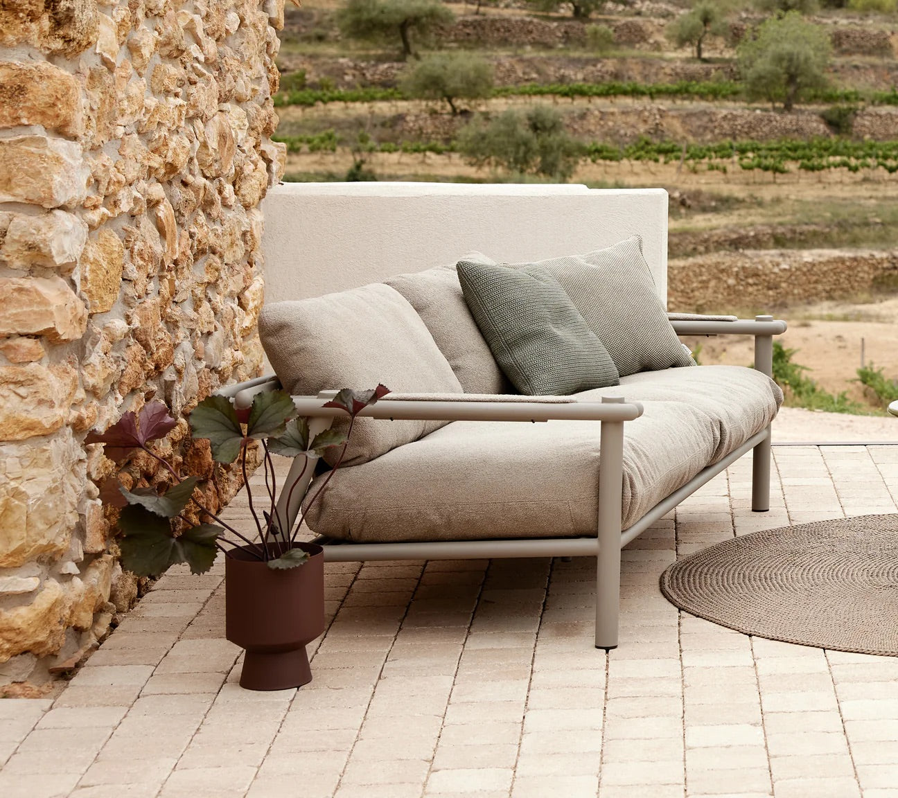 Cane-Line I Sticks Loungesofa 194 cm