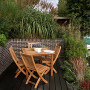 Traditional Teak I Theodora Esstisch 90 cm quadratisch