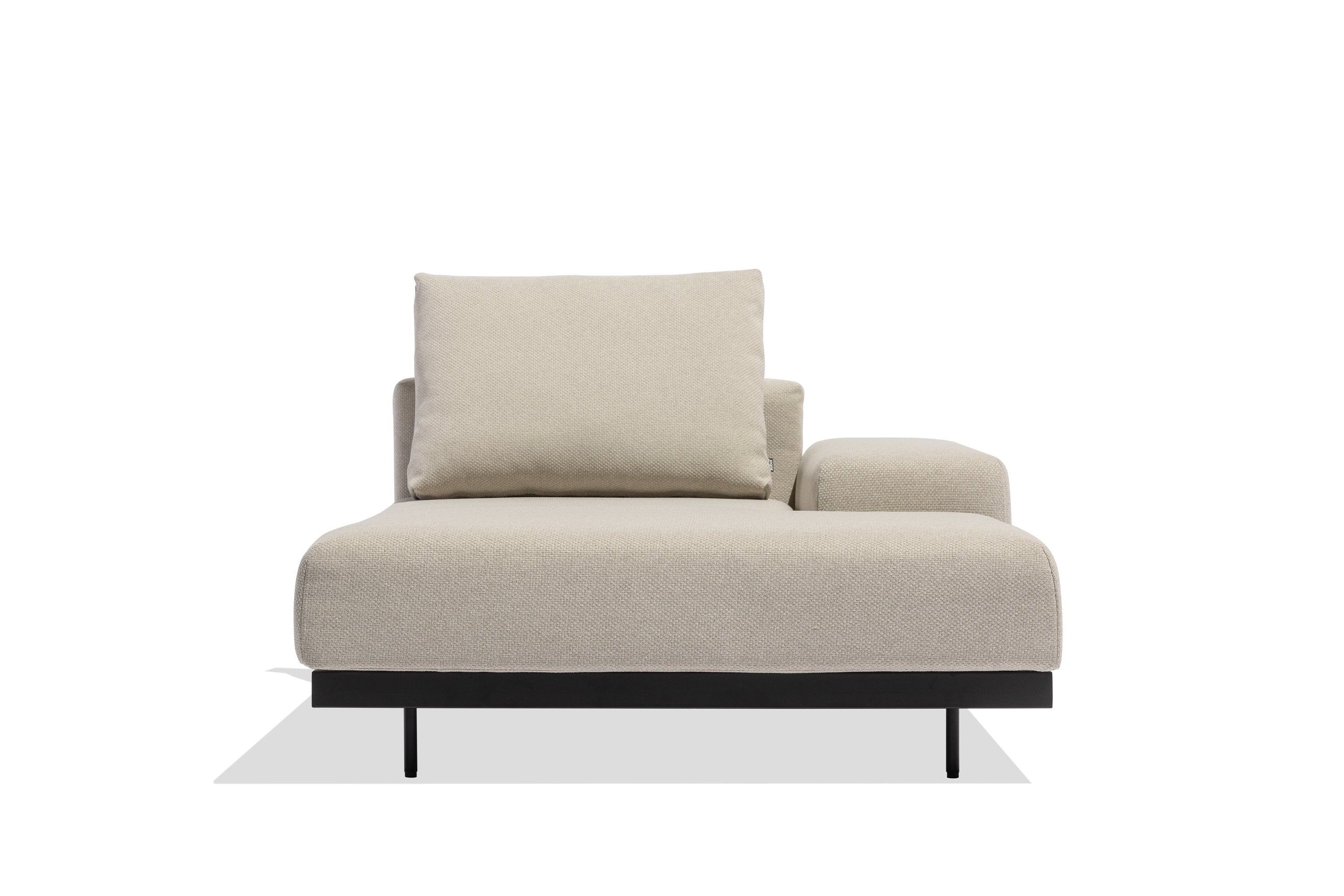 Todus I Dongo Chaiselongue mit niedriger Armlehne links