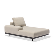 Todus I Dongo Chaiselongue mit niedriger Armlehne rechts