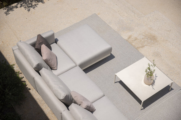 Canapé lounge modulable Todus Dongo en forme de U avec table 453/273 cm