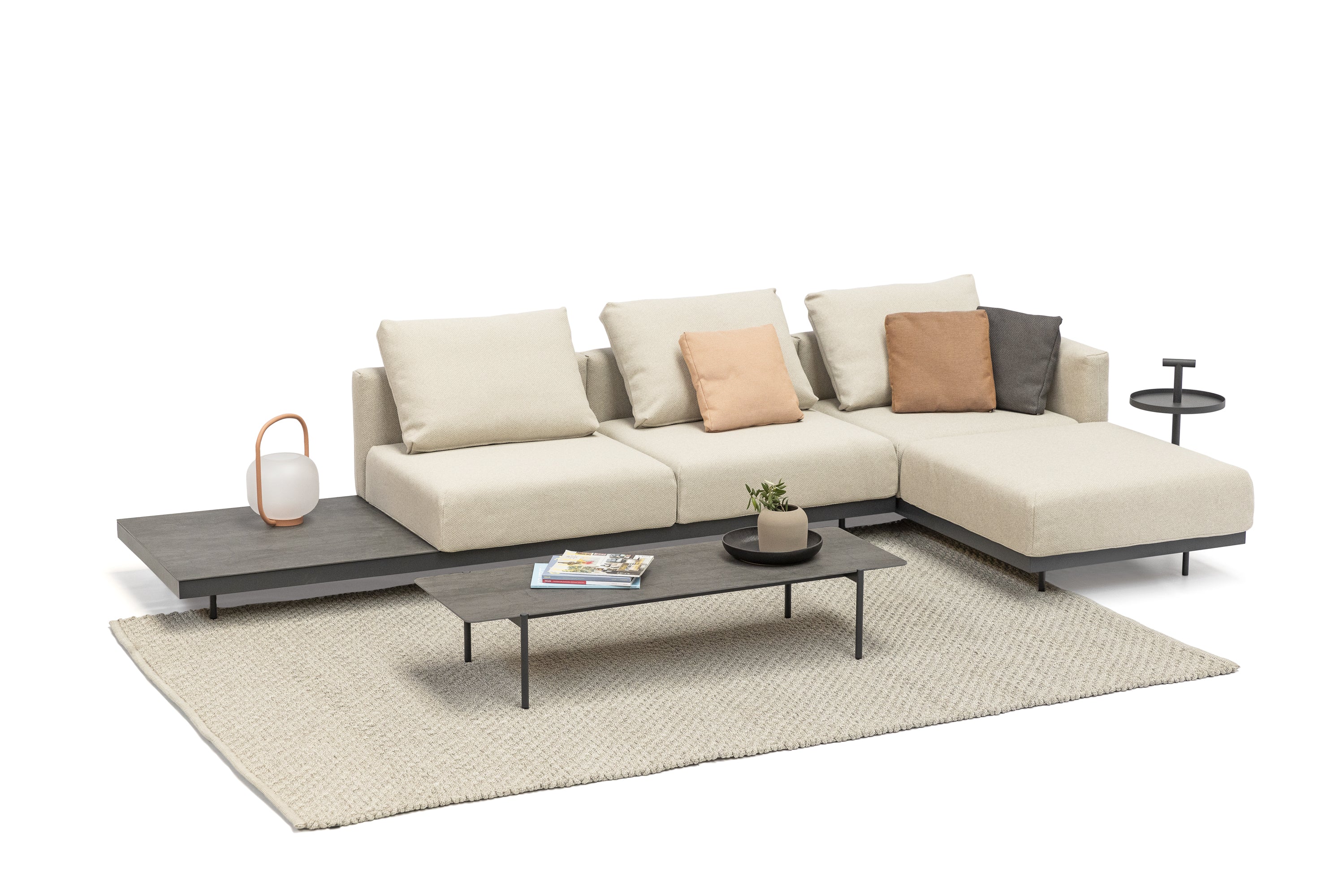 Todus I Dongo modular sofa with table 361 cm